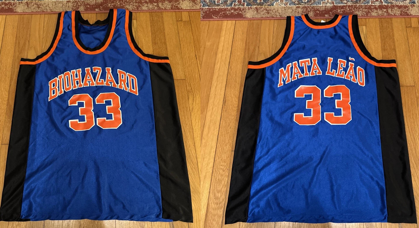 Biohazard Basketball Jersey Blue Size S-5XL 2 Side DMJ4152