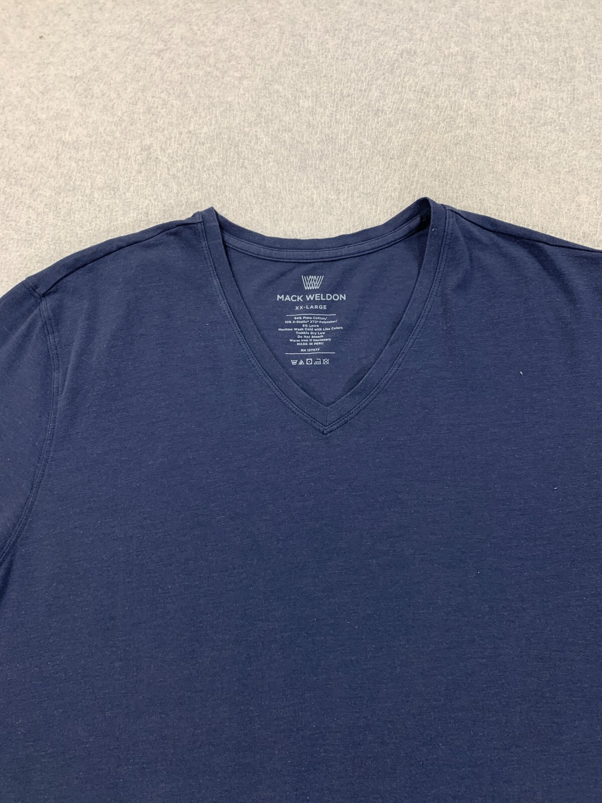 Mack Weldon Cotton Blend S/S Tee Shirt (Men’s XXL) Blue