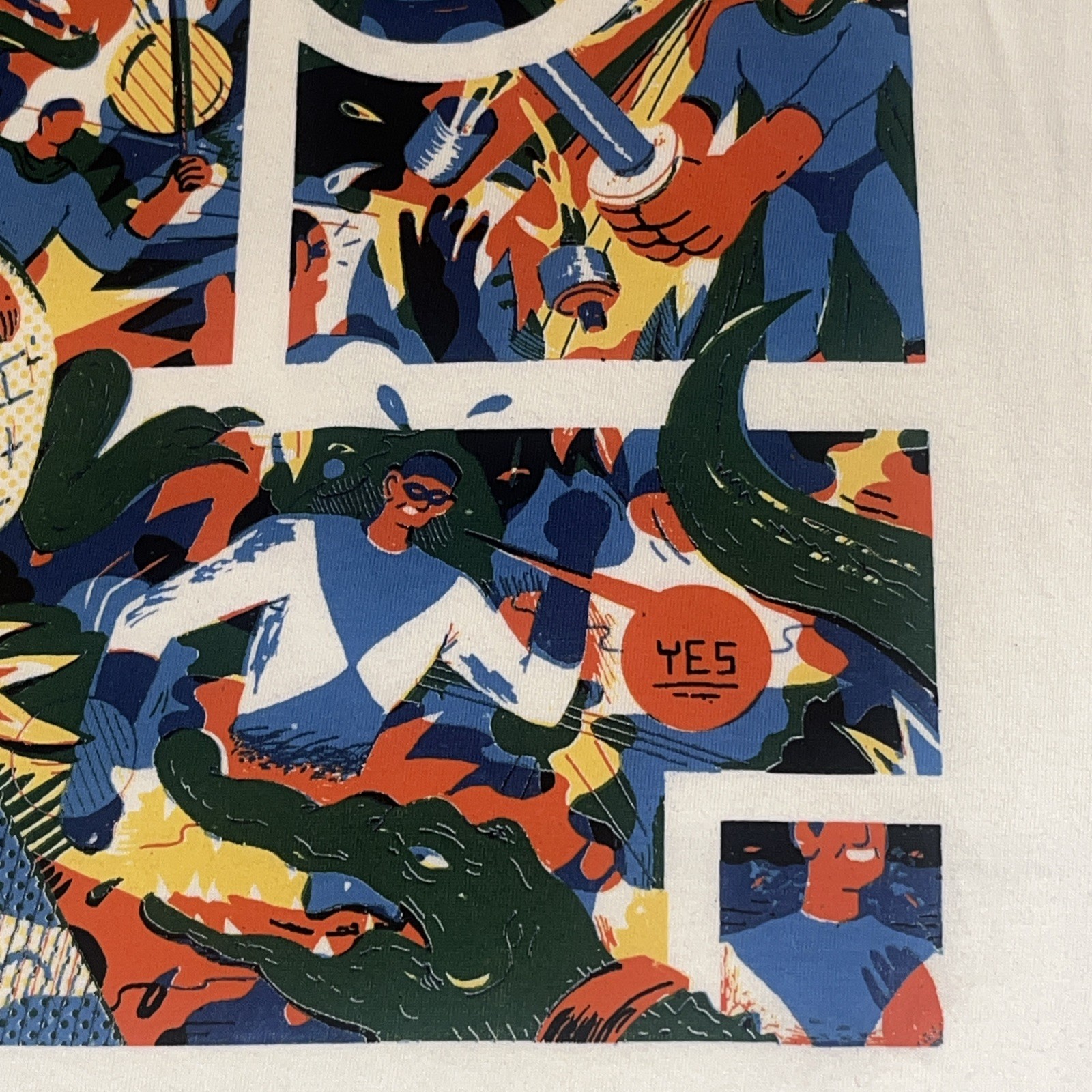 Lacoste LIVE Tshirt NWT Super Hero Series x Brecht V. Size 6 Large MSRP $70