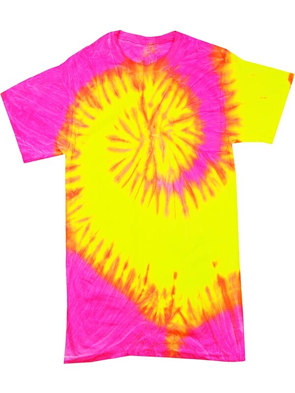 Many Colors Tie Dye T-Shirts Kids & Adult 100% Pre-Shrunk Cotton Colortone
