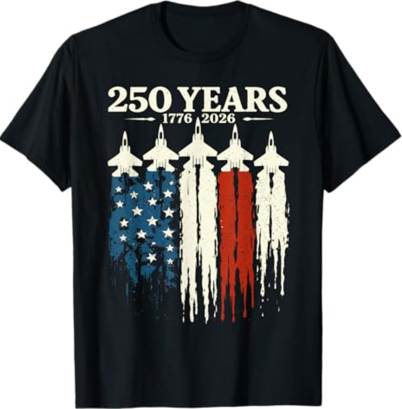 250 Anniversary USA Patriotic 250 Years American 4th of July T-Shirt