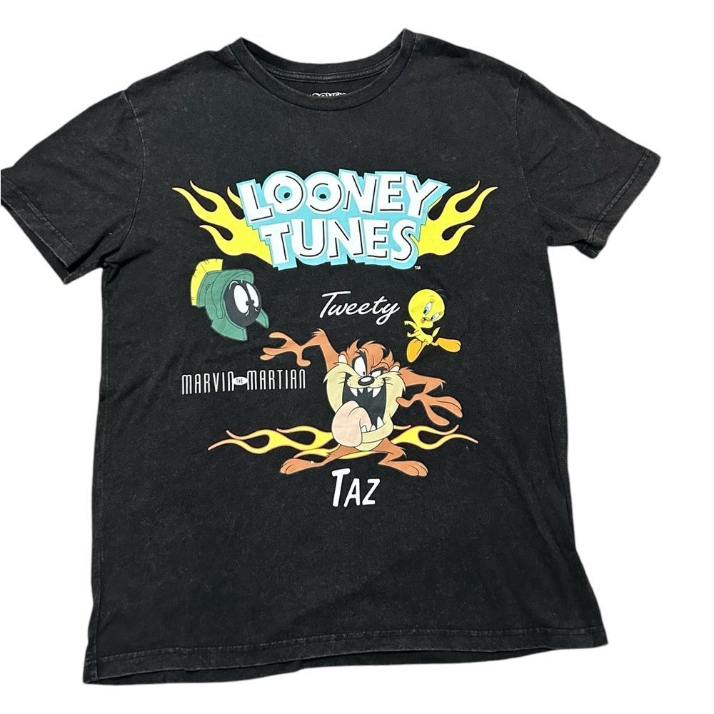Looney Tunes T-shirt Men’s Size L Distressed Taz Tweety Daffy Duck Bugs Bunny