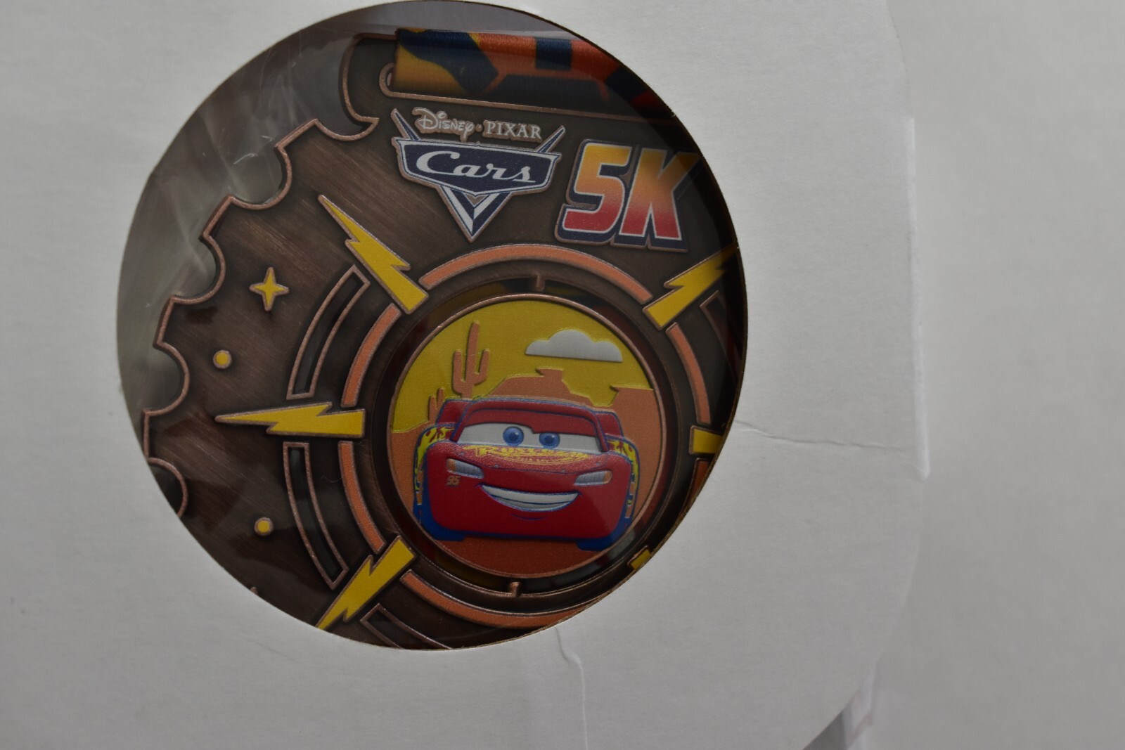 Disney Pixar Cars 5K Race Shirt with Race Medal 2023 Dated Red Adult 2XL