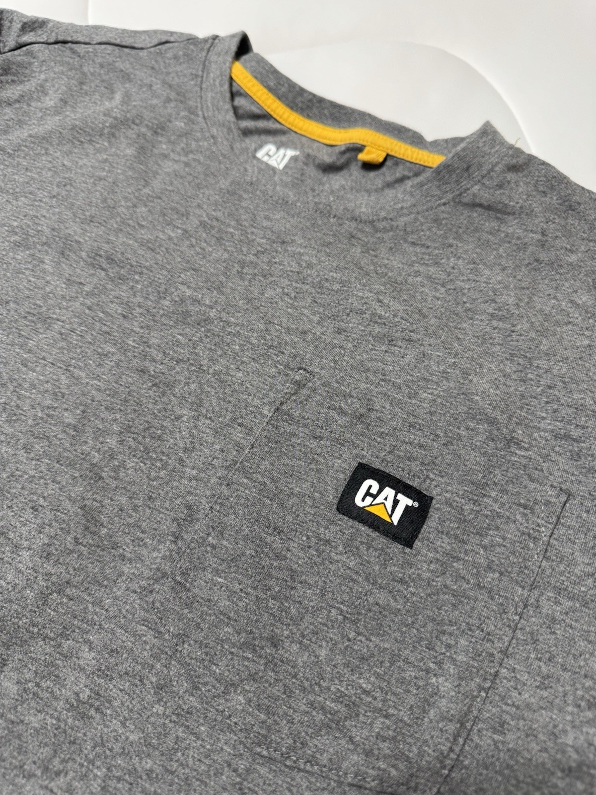 CAT Workwear Shirt Men’s Large Long Sleeve Construction Work Shirt EUC