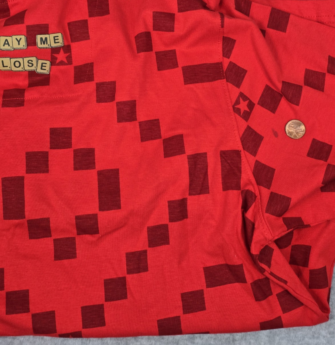 Born Fly Men’s Print Graphic “SuperFly Word” Premium Red T-Shirt Short Sleeve XL