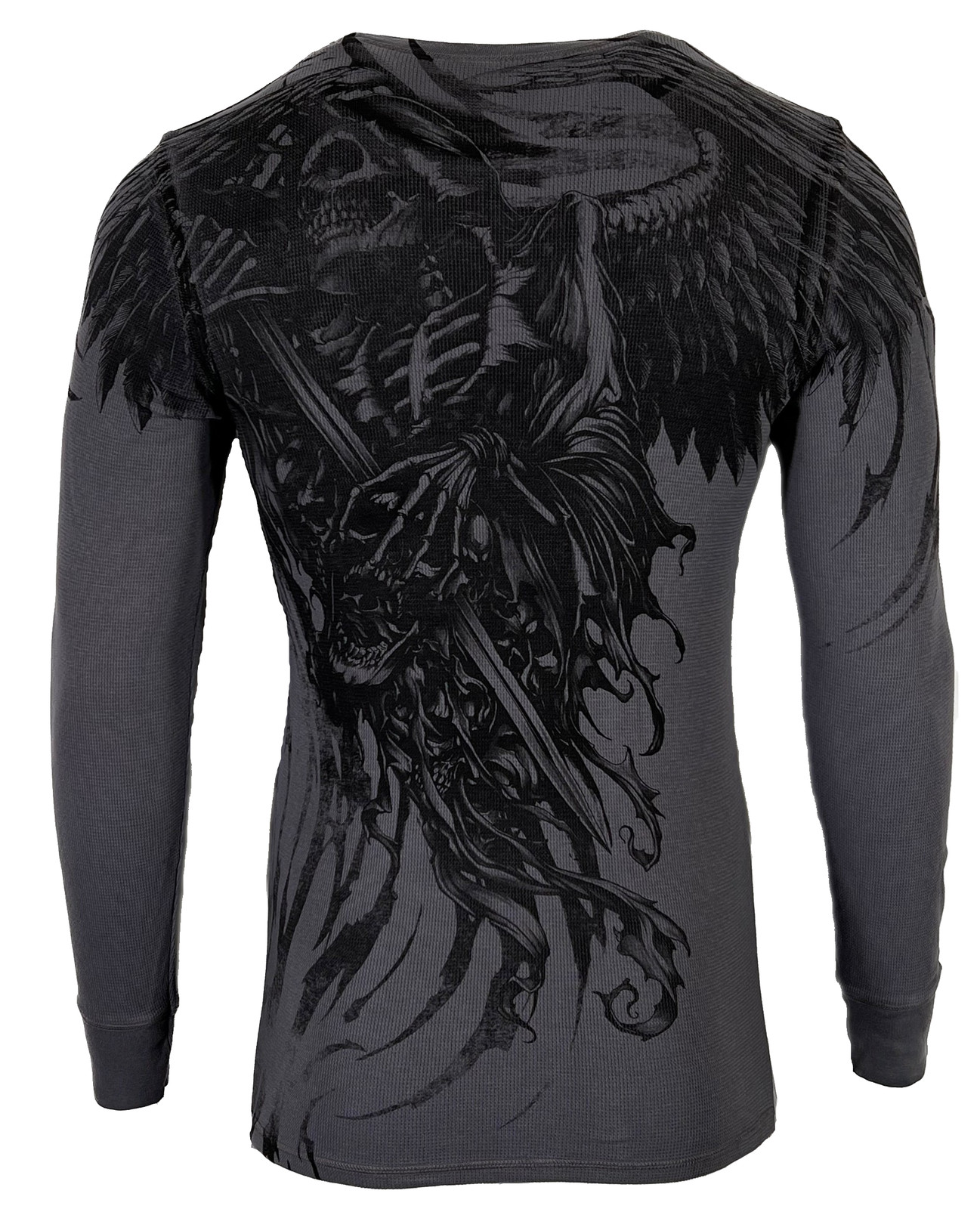 Xtreme Couture by Affliction Men’s Thermal Shirt WLEDING DEATH Biker