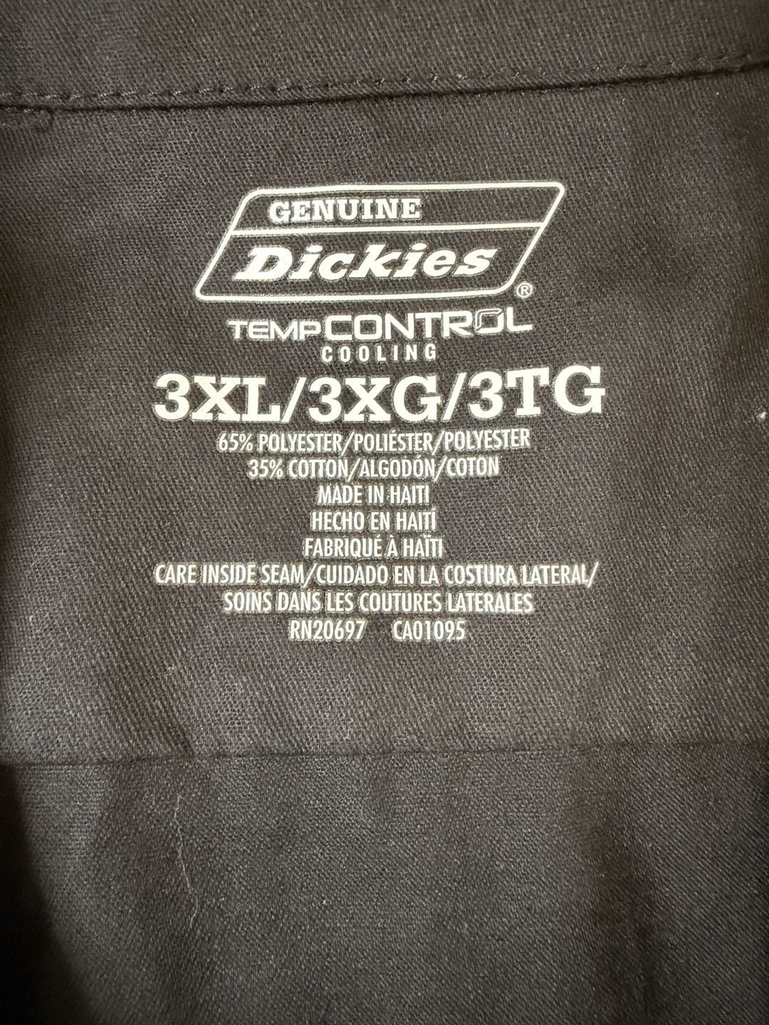Genuine Dickies Men’s Temp-Control Cooling Long Sleeve Work Shirt