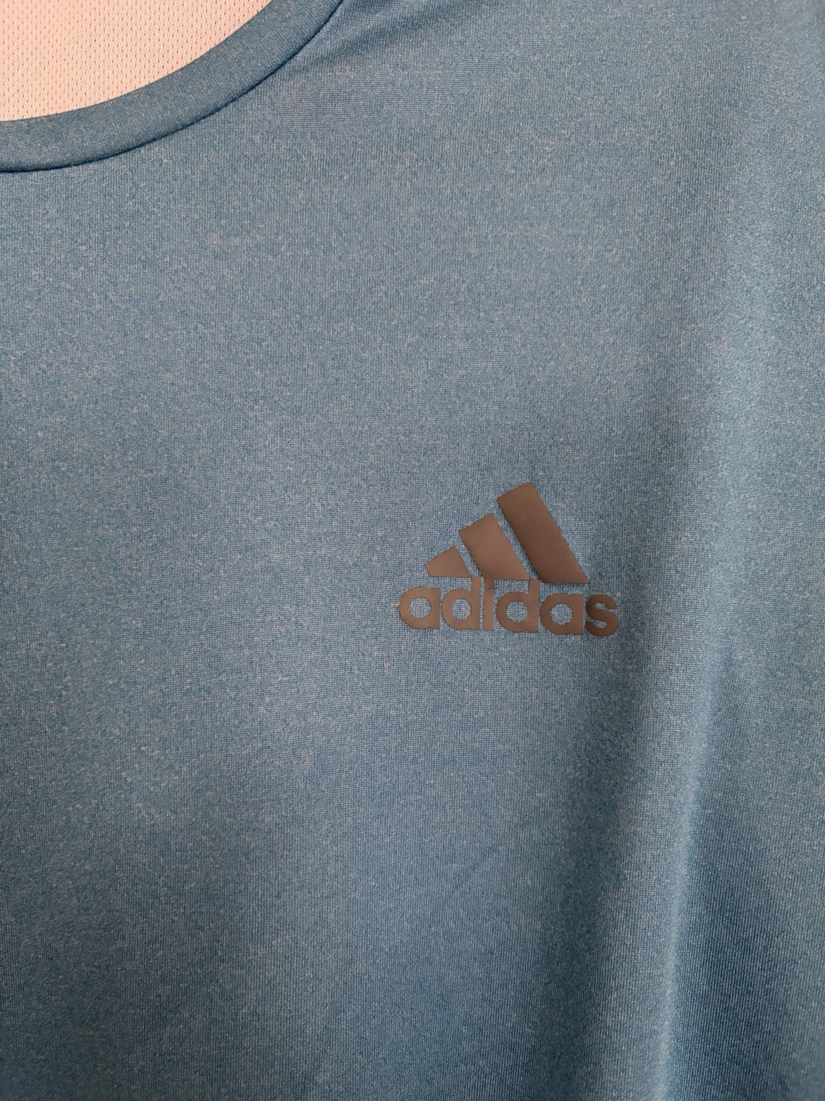 Adidas T-Shirt Ultimate Tee Climate- Men’s- Blue -LARGE