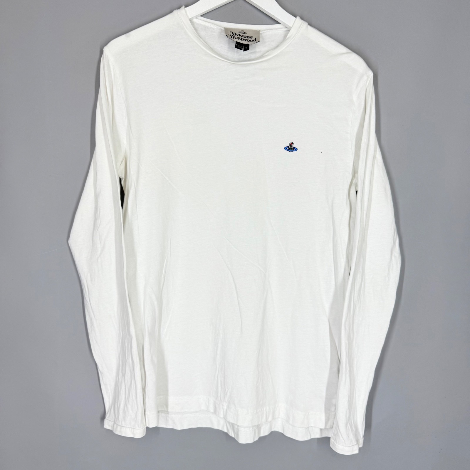 VIVIENNE WESTWOOD LONG SLEEVE T-SHIRT WHITE SIZE M MEN