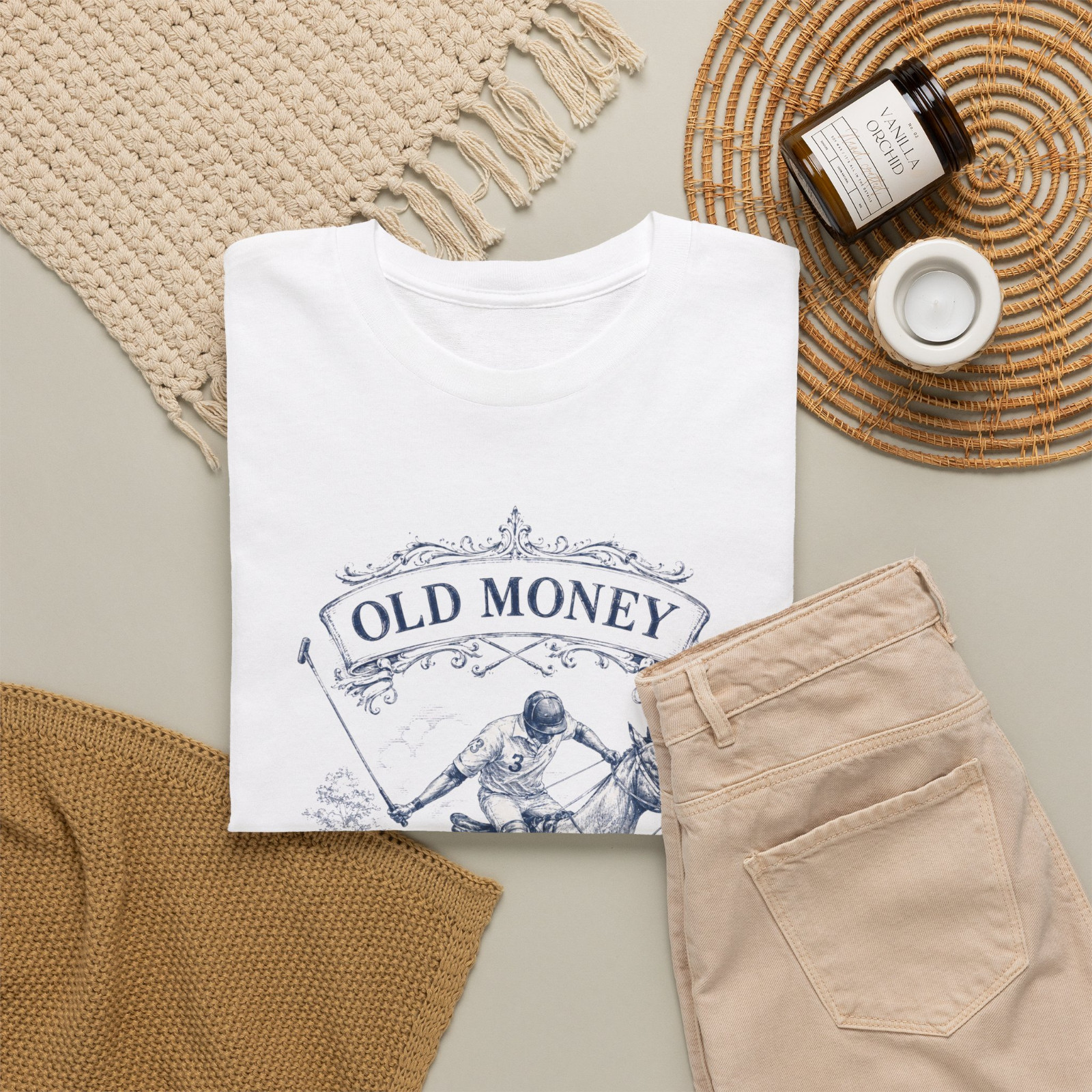 Old Money High Society Luxury Polo Graphic T-Shirt