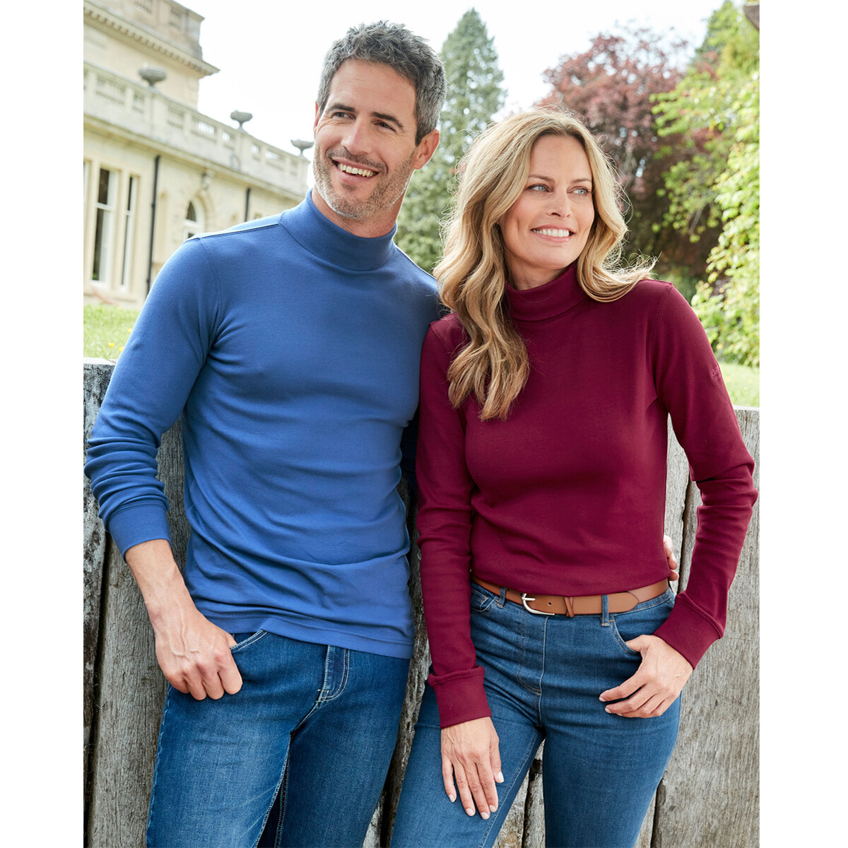 Mens Long Sleeve T shirt Turtle Neck Plain Casual Rib Funnel Winter Top M to 3XL