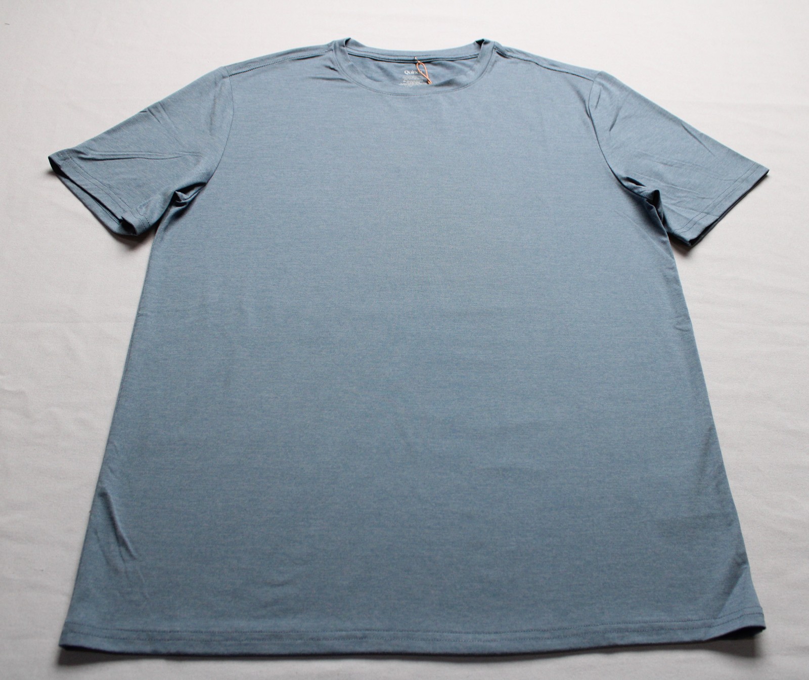 Quince Men’s Flowknit Breeze Performance Tee EH6 Heather Dewstone Blue Small