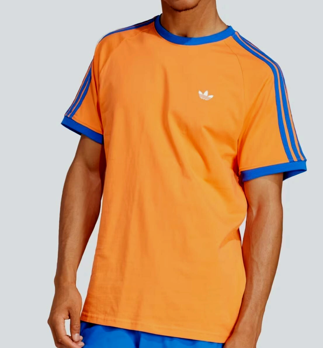 NEW MENS ADIDAS ORIGINALS CALIFORNIA 3 STRIPES TREFOIL SHIRT ~ MEDIUM J4431 RARE