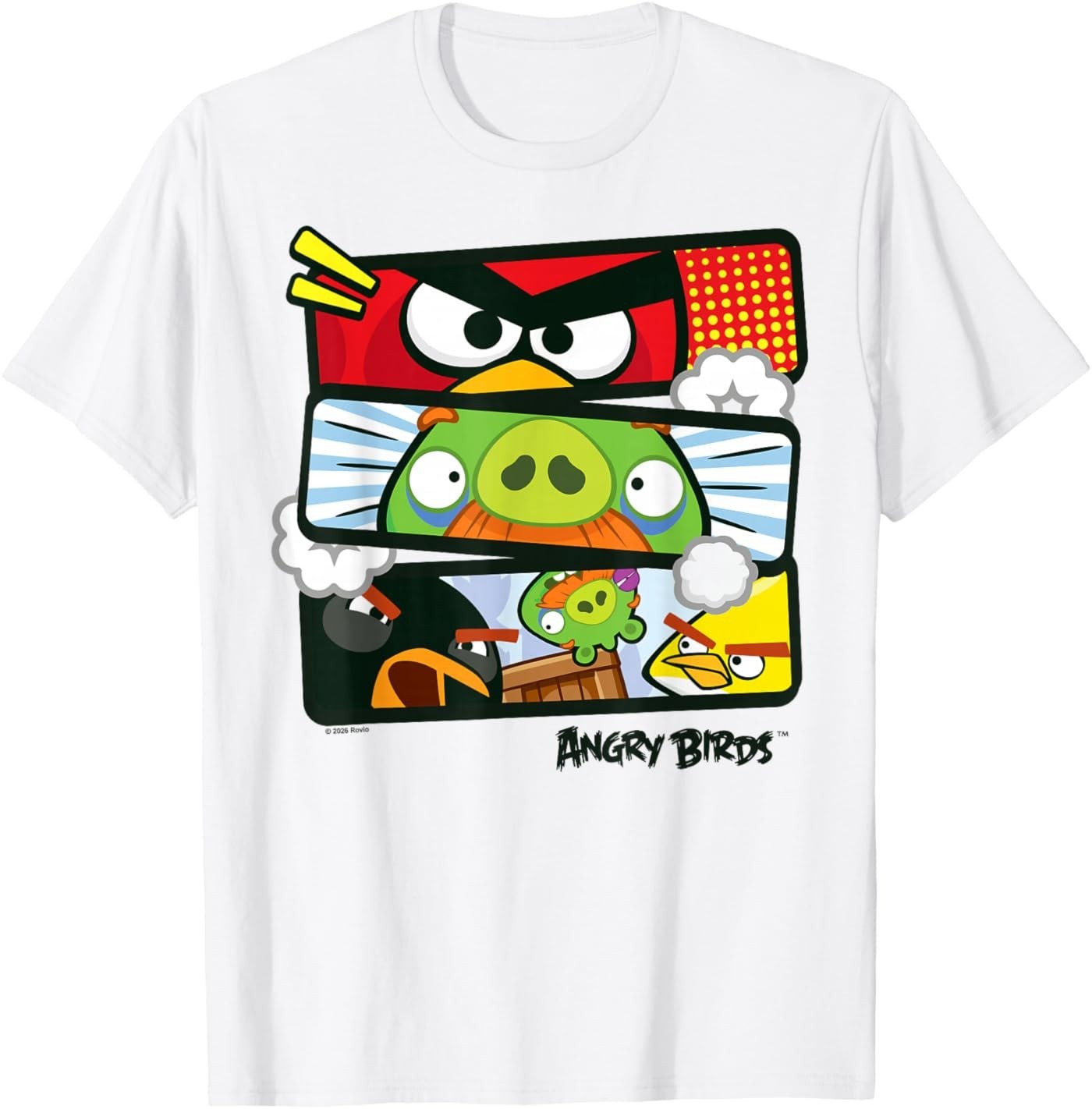Angry Birds Panel Group T-Shirt
