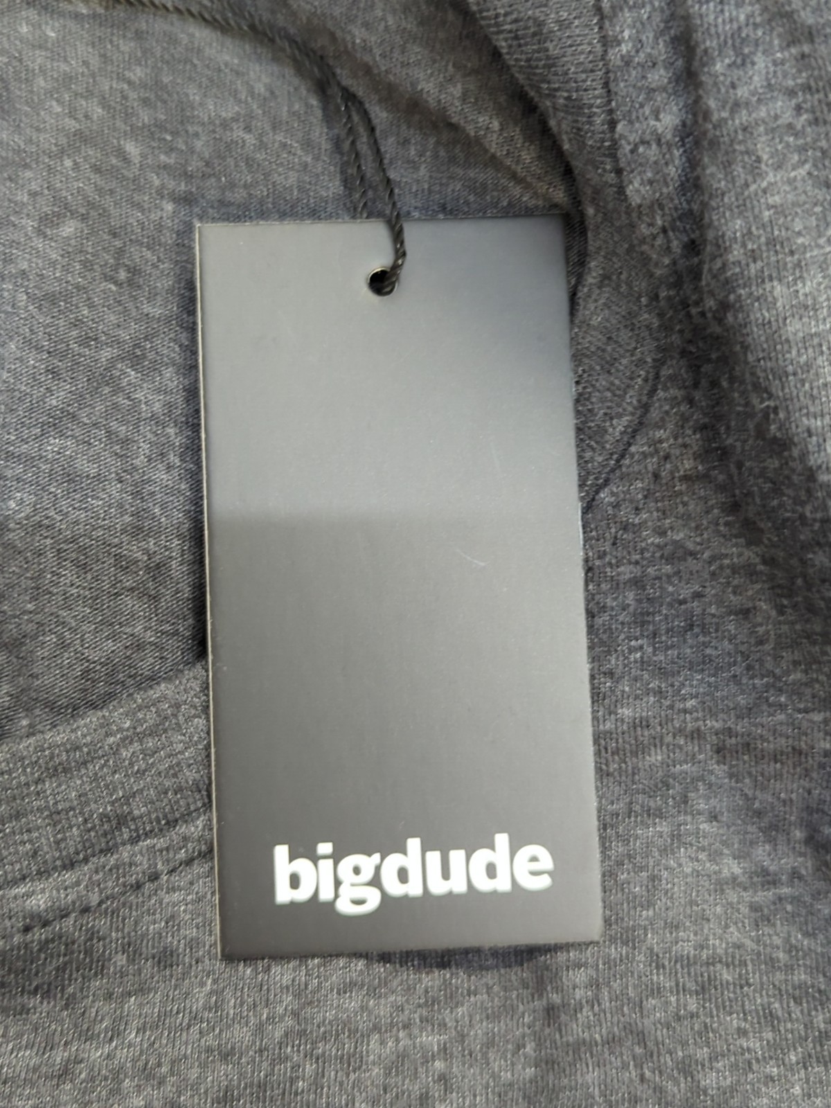 Bigdude Short Sleeve Plain Crew Neck Straight Hem T Shirt Size 7XL Charcoal