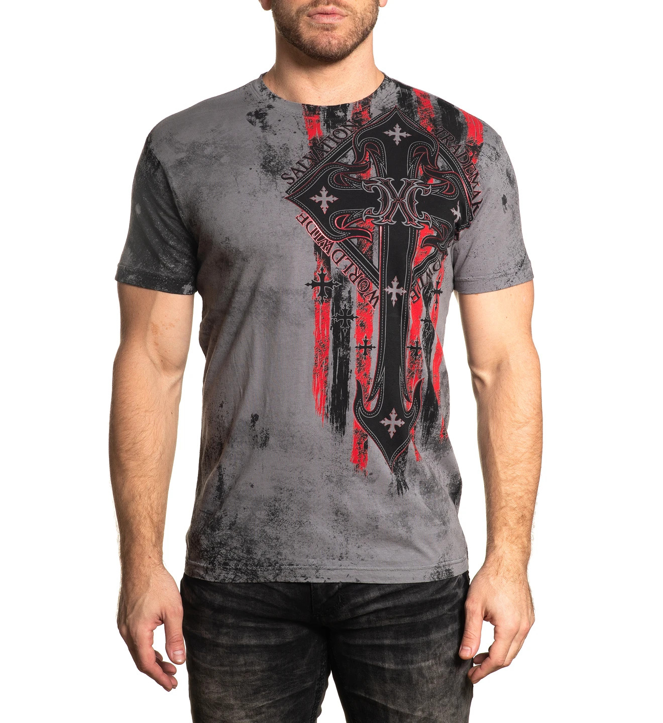 XTREME COUTURE by AFFLICTION Men’s T-Shirt LIBERTY CRUSADE Biker MMA