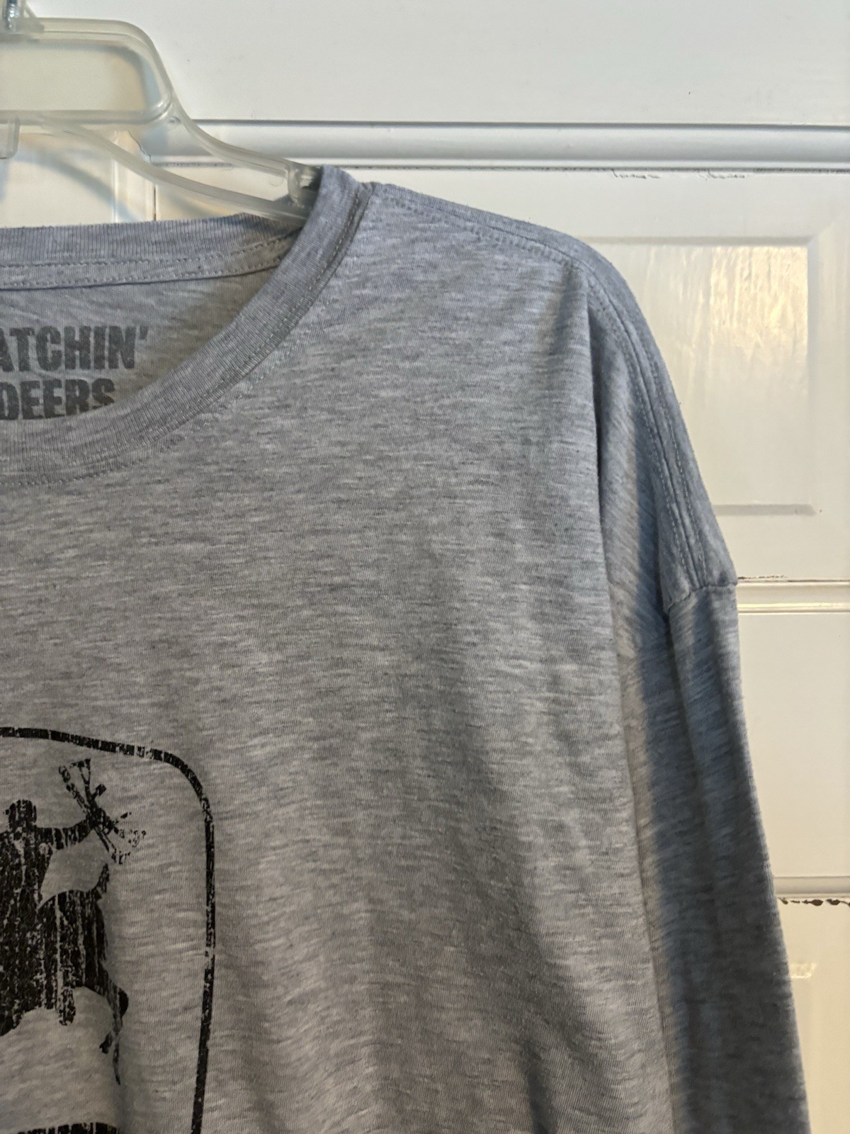 Catchin’ Deers Long Sleeve Funny T-Shirt. 90/10 Cotton/poly
