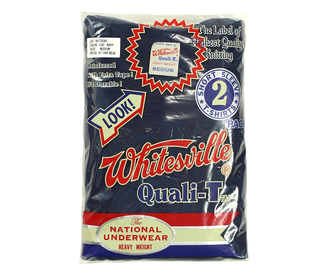 Whitesville WV73544 2-PACK T-SHIRT NAVY Size XXL Men’s Made in Japan