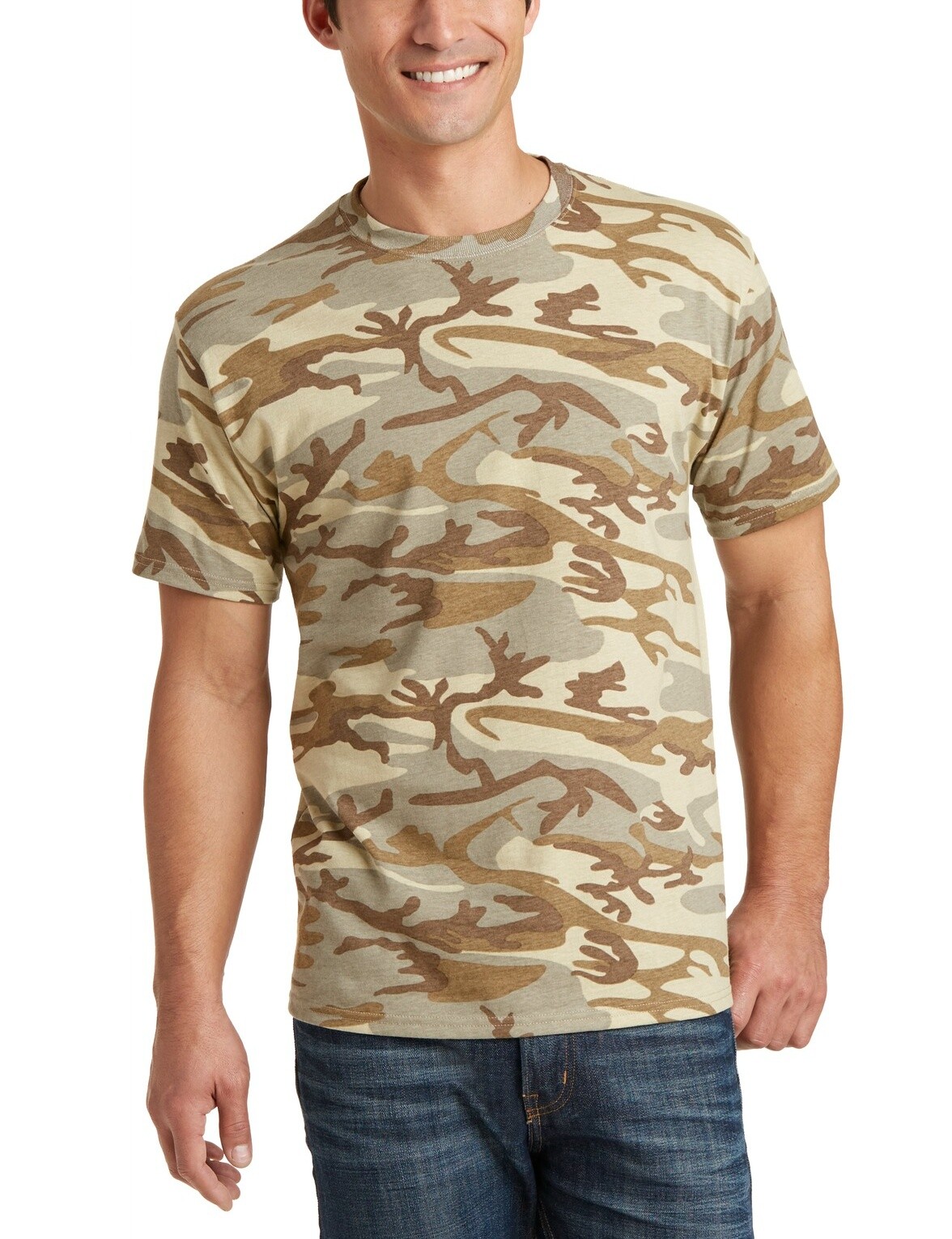 Just Blanks Men’s Core Camo Crew Neck T-Shirt – JBPC54C
