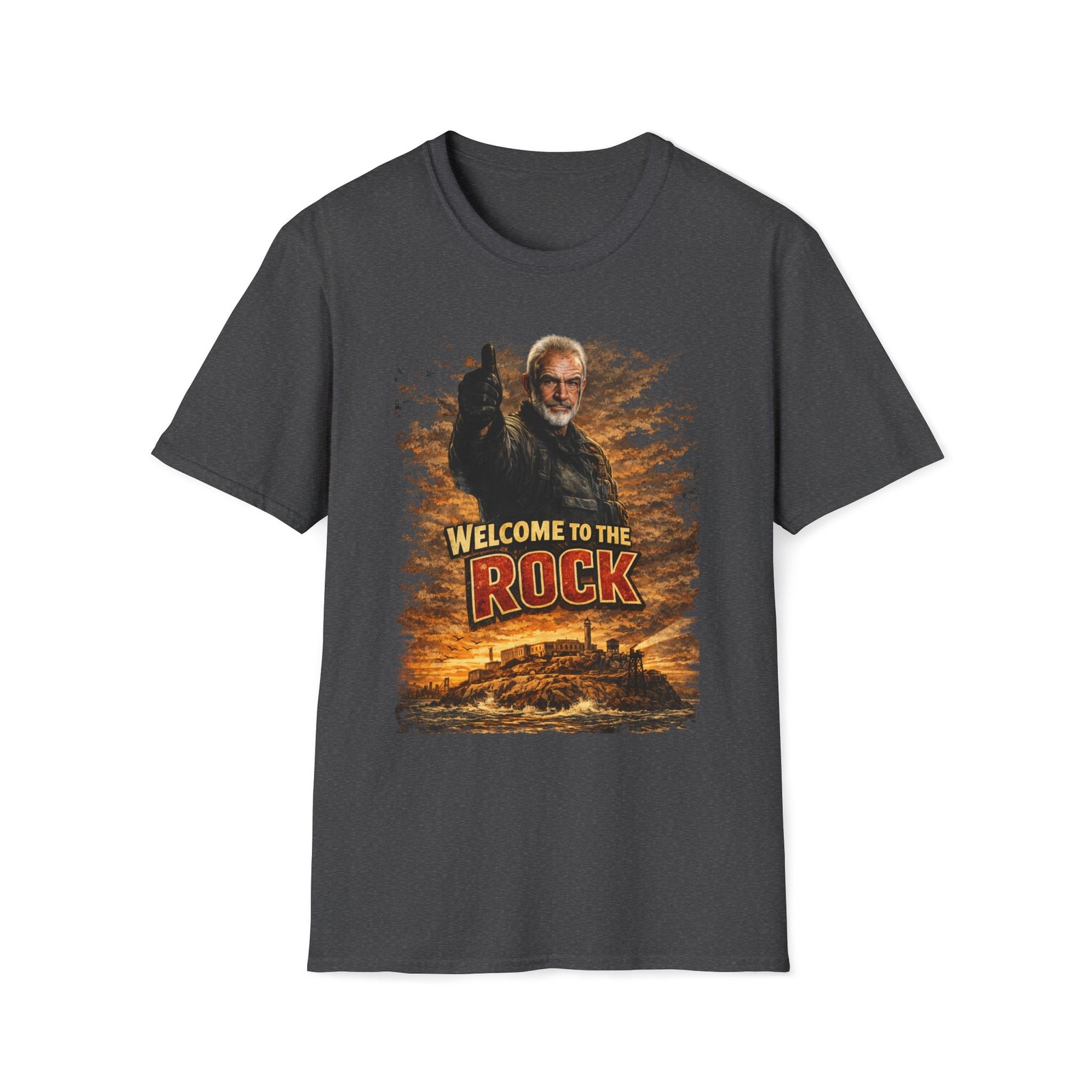 Welcome to the Rock Movie T-Shirt – Sean Connery Action Classic