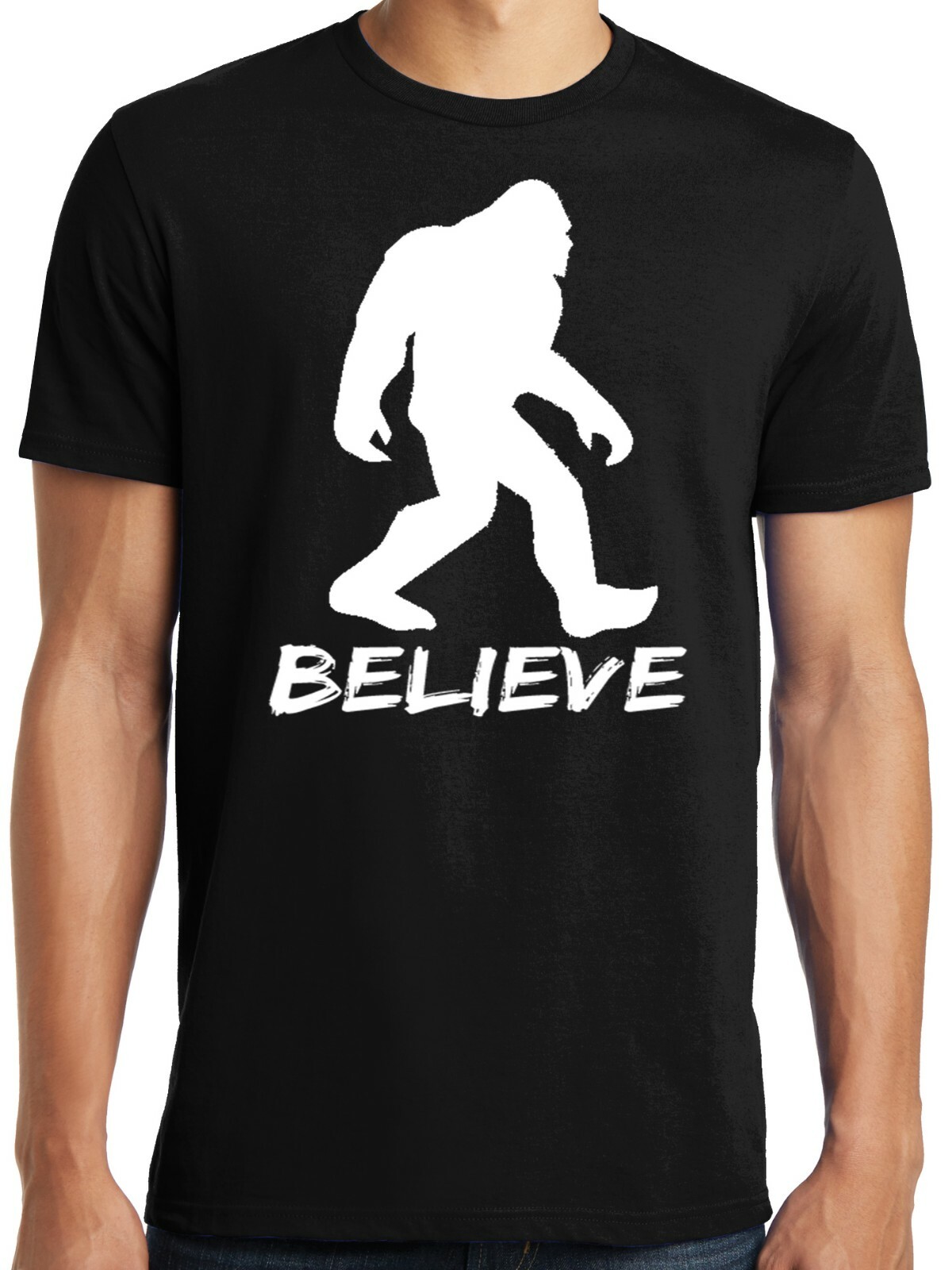 Big Guys Rule Big and Tall King Size Funny Bigfoot Believe T Shirt