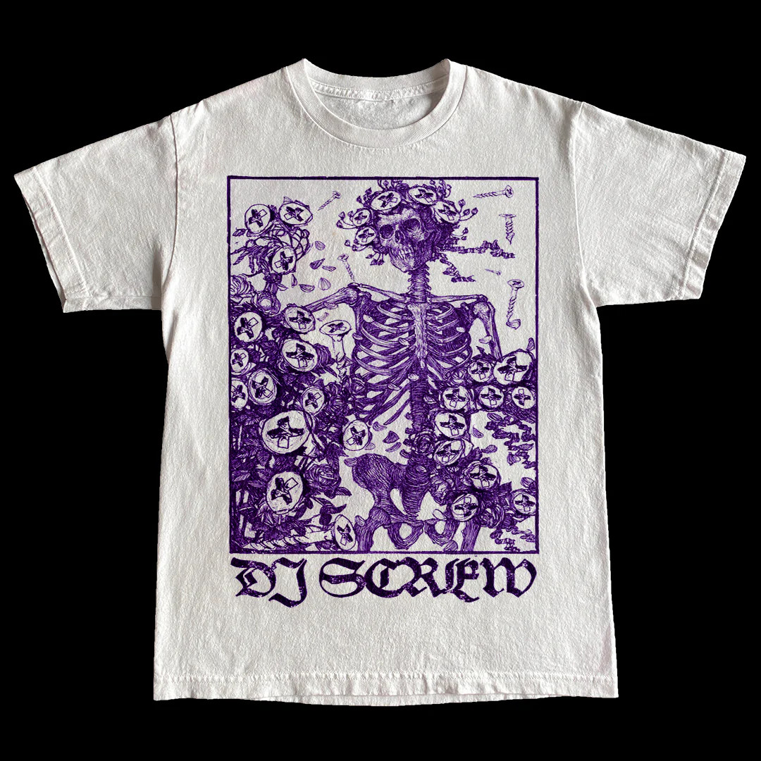 Rare! The DJ SCREW Tee Tour T-shirt Short Sleeve S to 5XL PA079 FREE SHIPPING