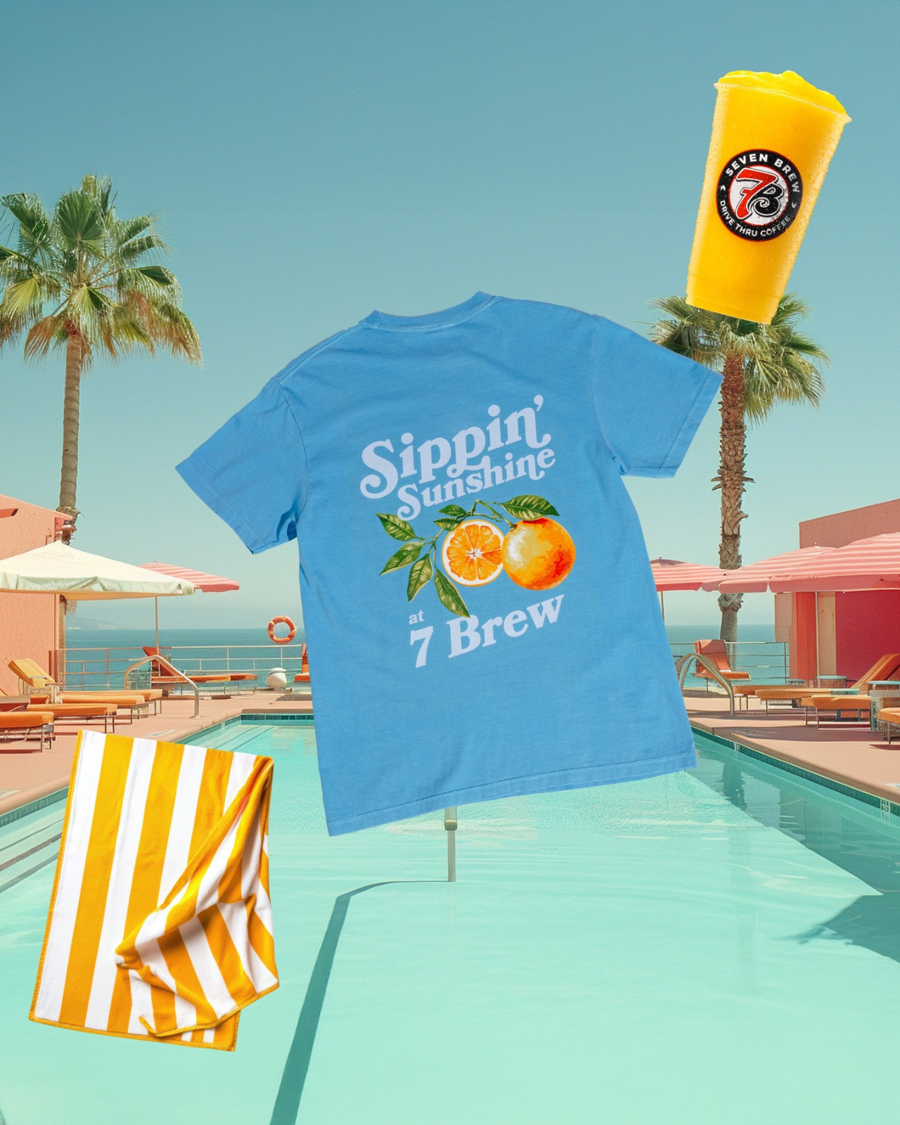 Sippin Sunshine at 7 brew Tee, T-shirt