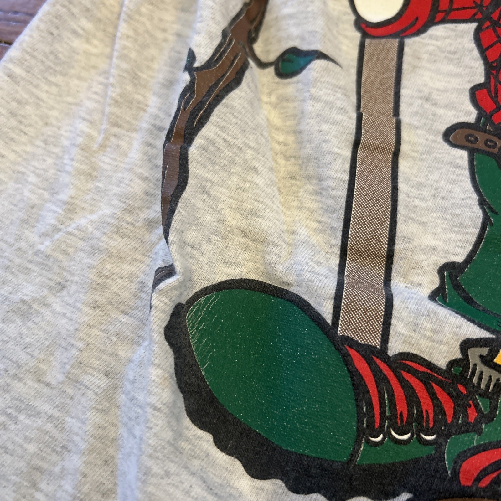 Vintage Looney Tunes Shirt Mens Medium Bugs Bunny Daffy Duck USA Flag Tee 1996