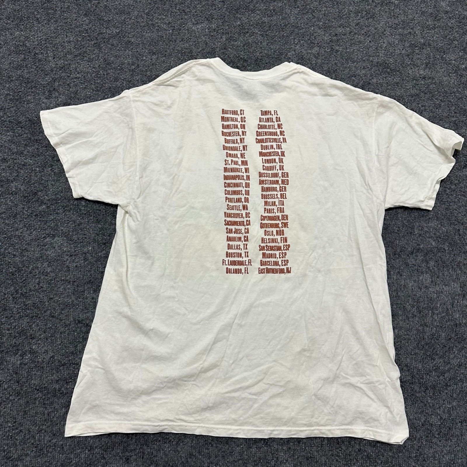 Fruit of the Loom T-shirt Mens XL White Bruce Springsteen Magic Tour Graphic Tee