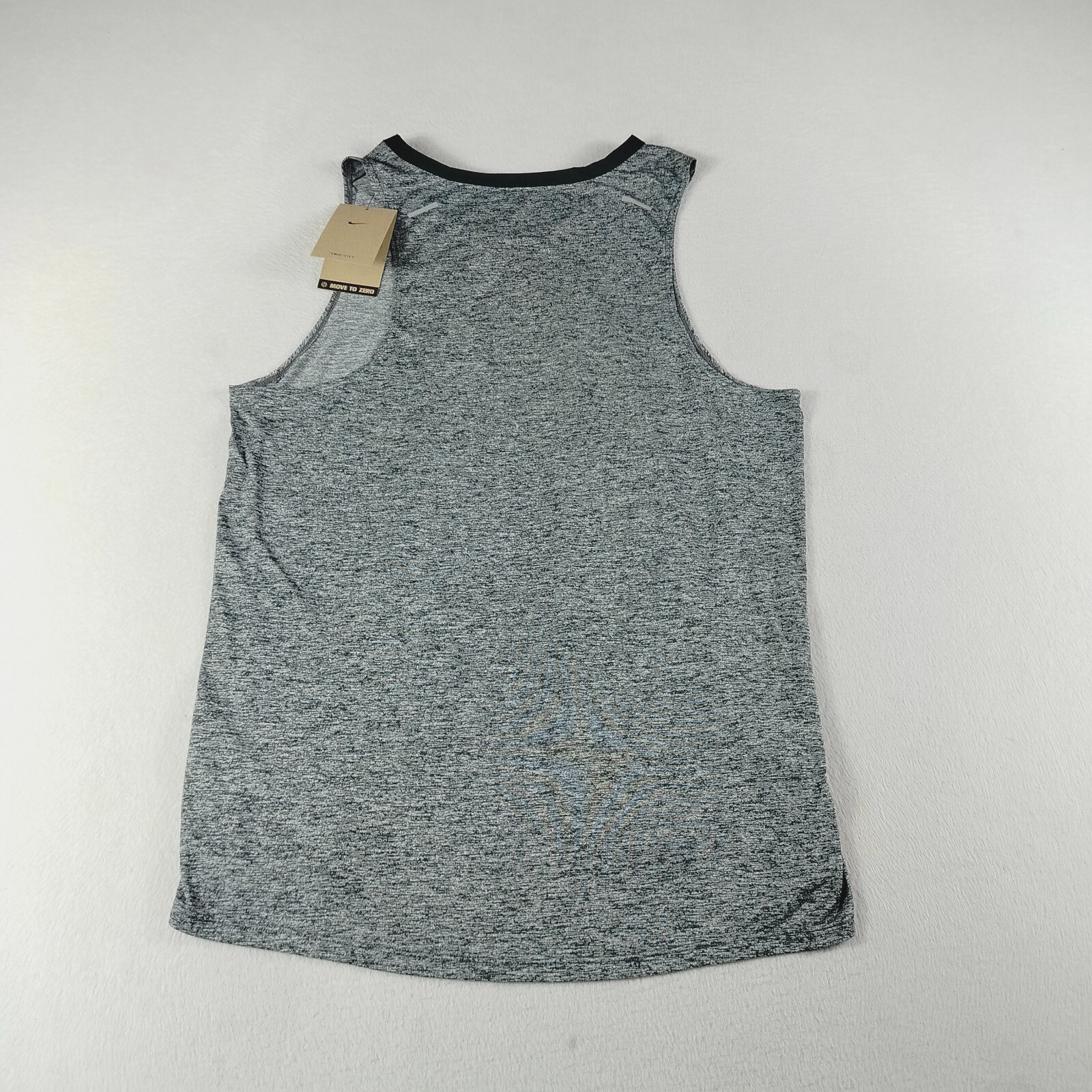Nike Tank Top Mens Medium Heather Gray Dri Fit Running Workout Gym Rise 365