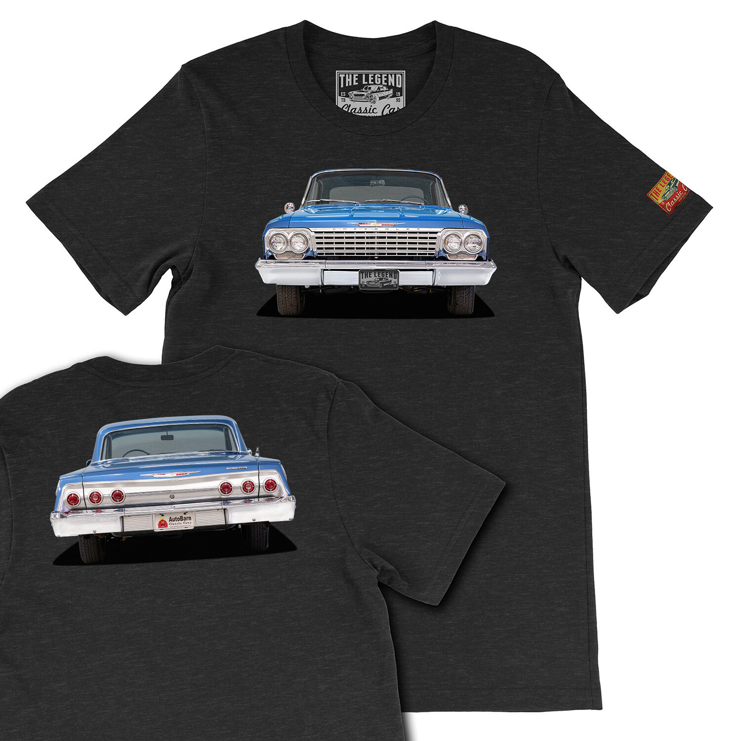 1962 Blue Impala The Legend Classic Car, Men’s Gift T-shirts Made in USA
