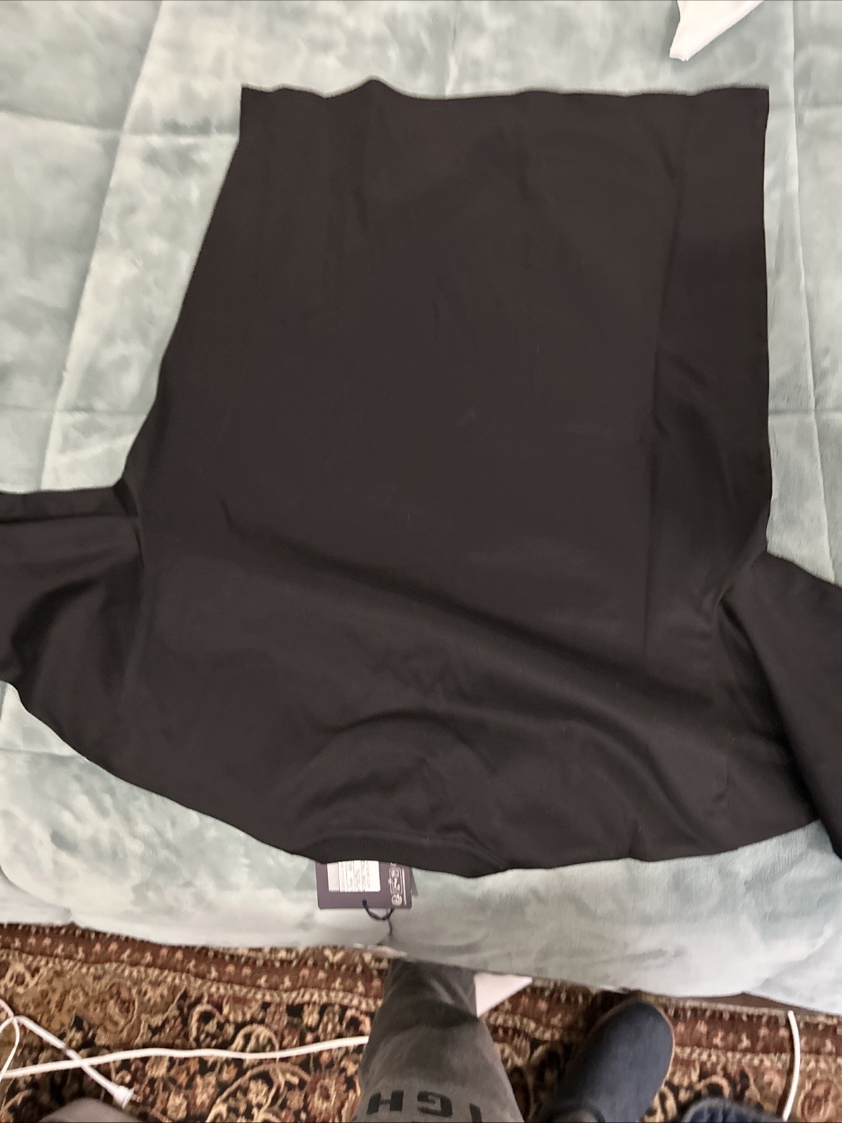 Prada Girocollo MC Jersey Shirt UJN896 Size M New With Tags Look !!! Black