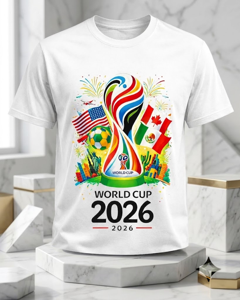 Fifa World Cup 2026 T-Shirt Soccer Graphic Tee USA Football Fan, Fifa World Cup