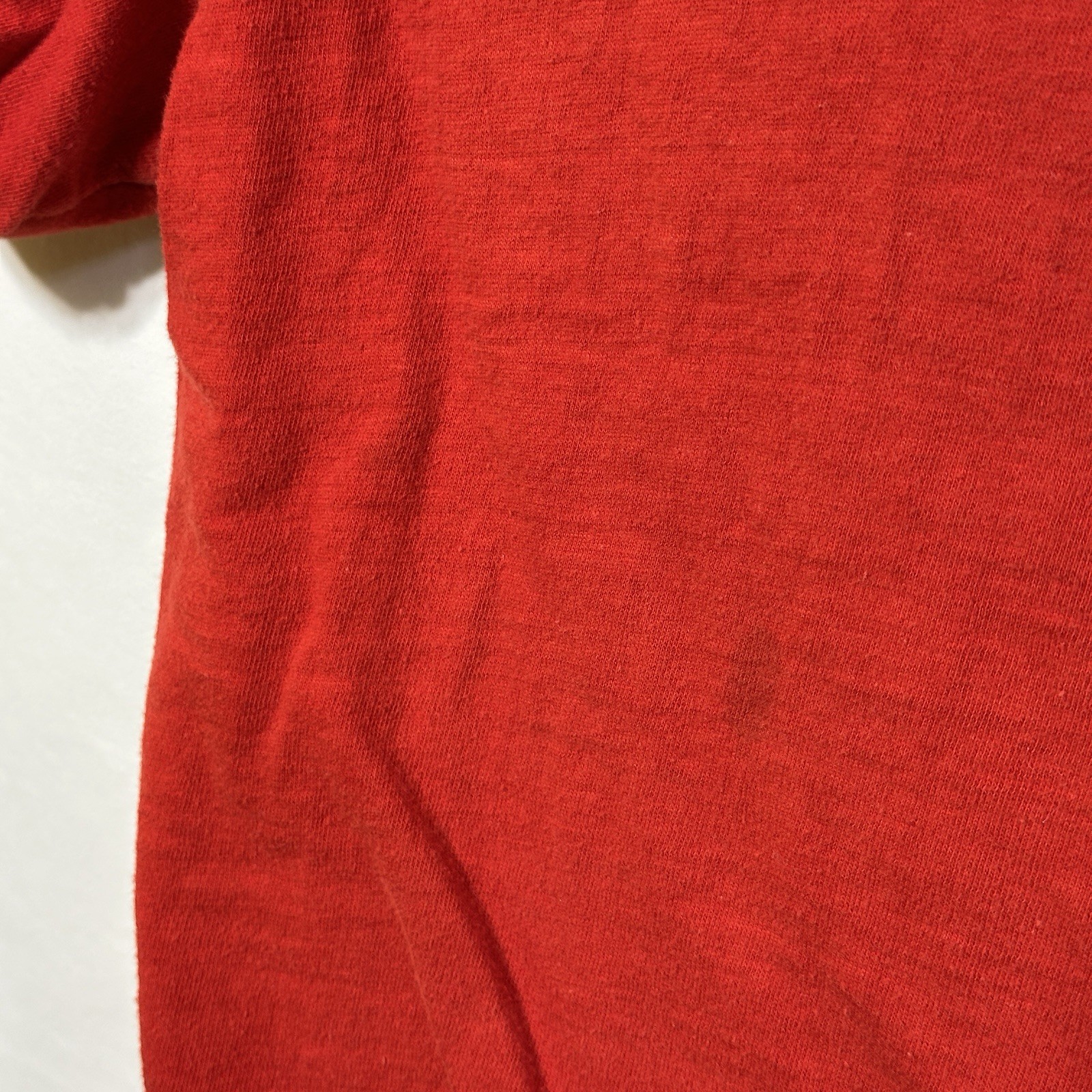Vintage Double Face Reversible XS Red Yellow Short Sleeve T-Shirt Gym Athletics