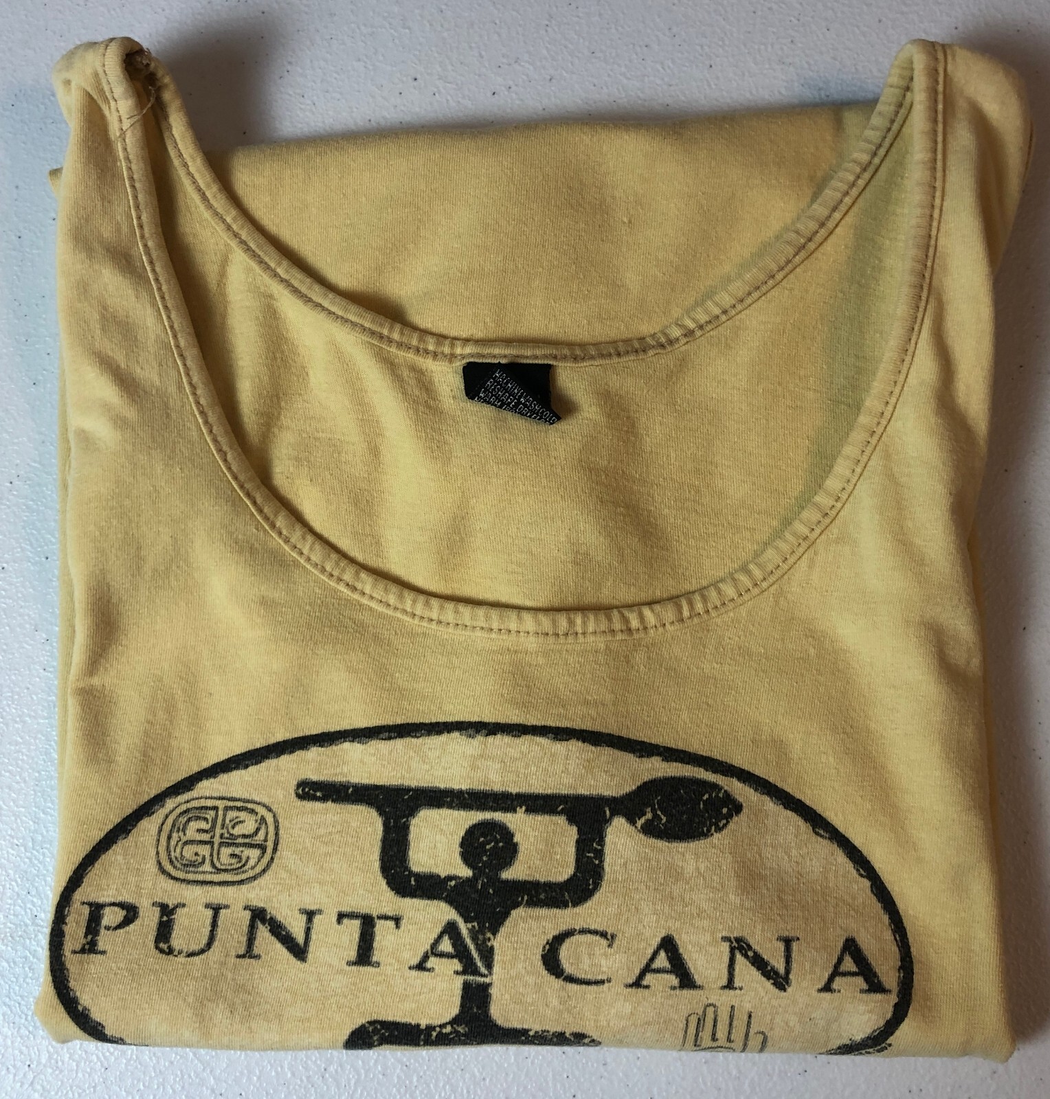 vtg Punta Cana Tank Top Shirt XL Dominican Republic Thrashed Muscle 2001