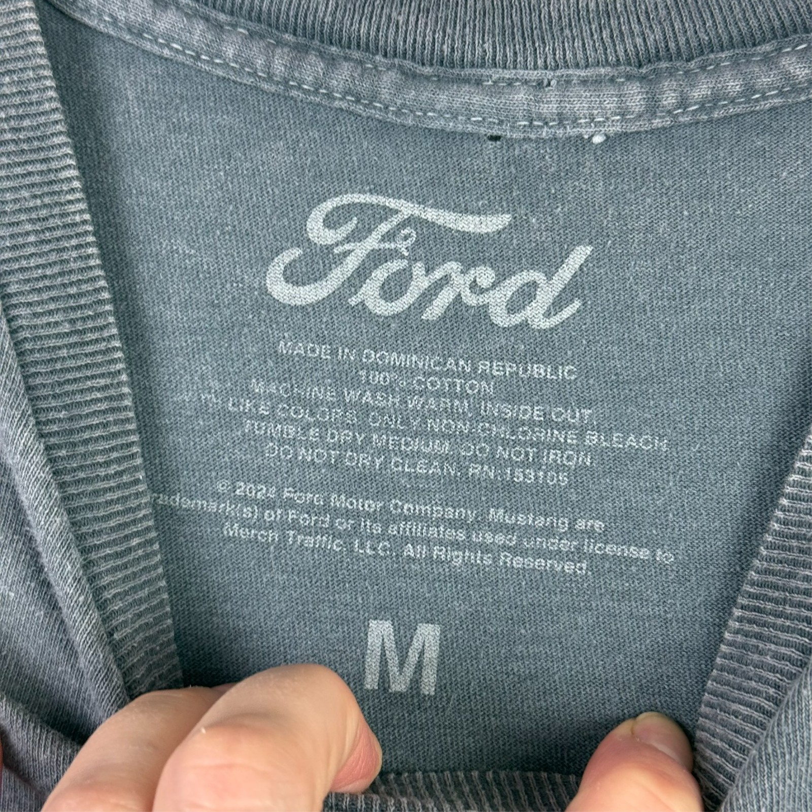 Ford Mustang Boss T Shirt Mens Medium Cotton Short Sleeve 1969