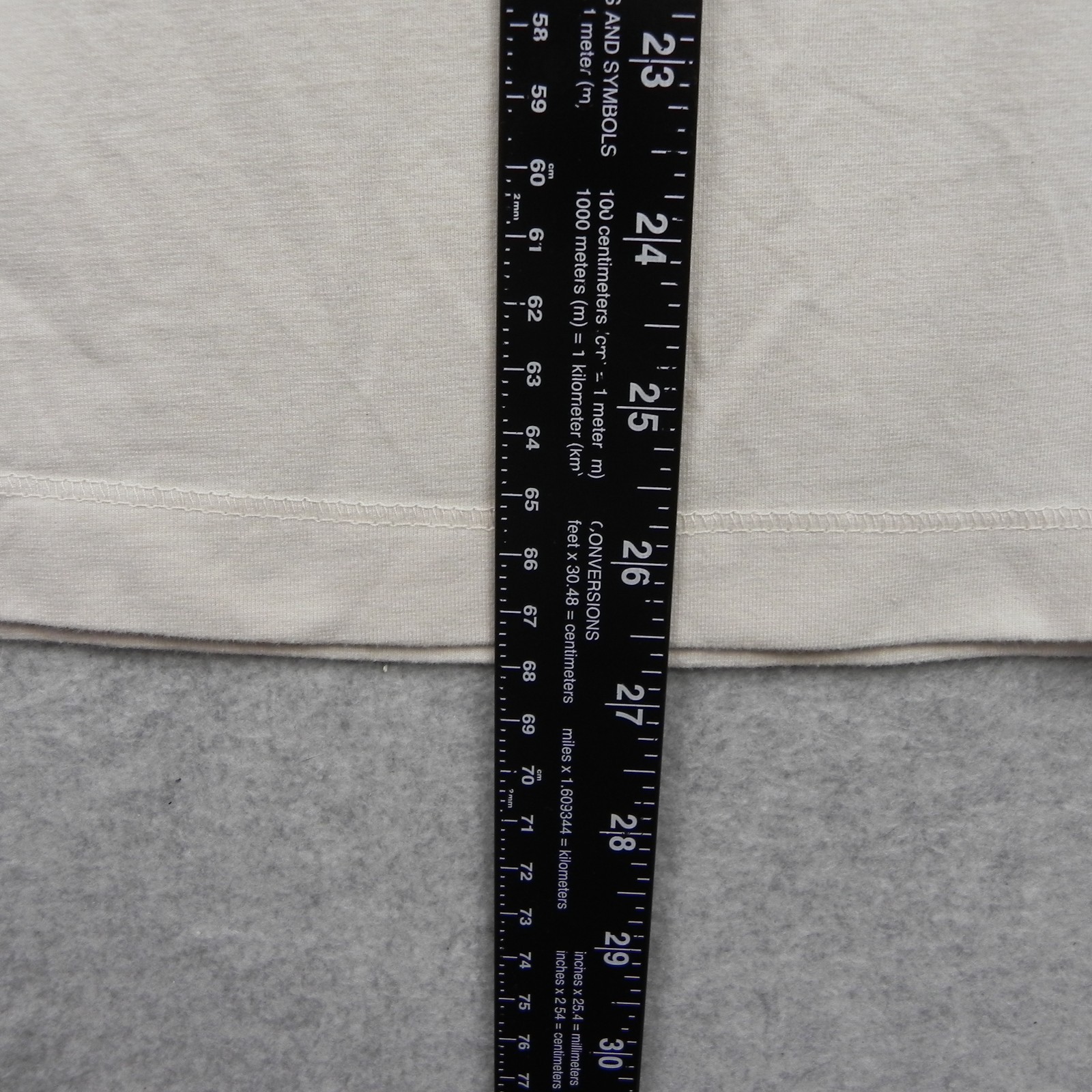 Banana Republic Henley T-Shirt Mens Large Casual Stretch Flex Ivory Long Sleeve