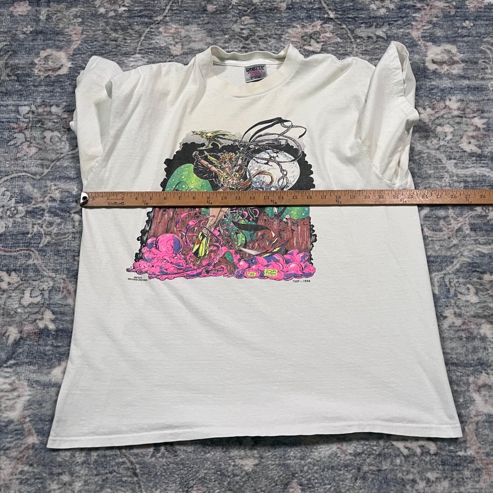 Vintage 90s Todd McFarlane Spawn Comics Images 1994 Angela T Shirt Size XL