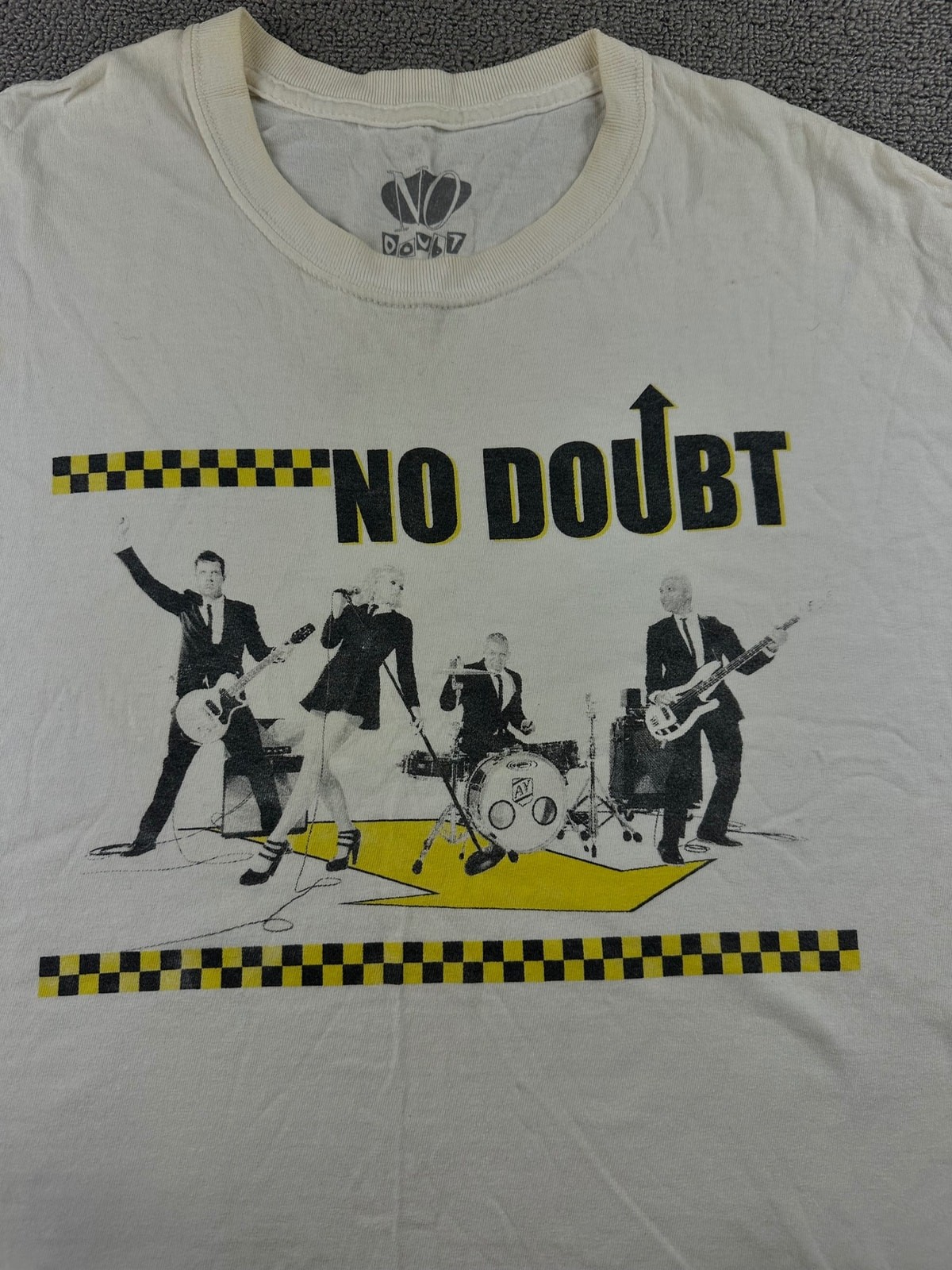 Y2K No Doubt T-Shirt Men XL White Rock Steady Tour Graphic Print Band Music 00s