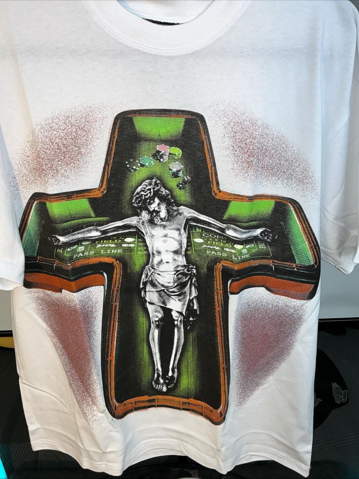 Evil Vice Jesus Piece Holy Craps Tee Black | Size Large | Designer Street Style