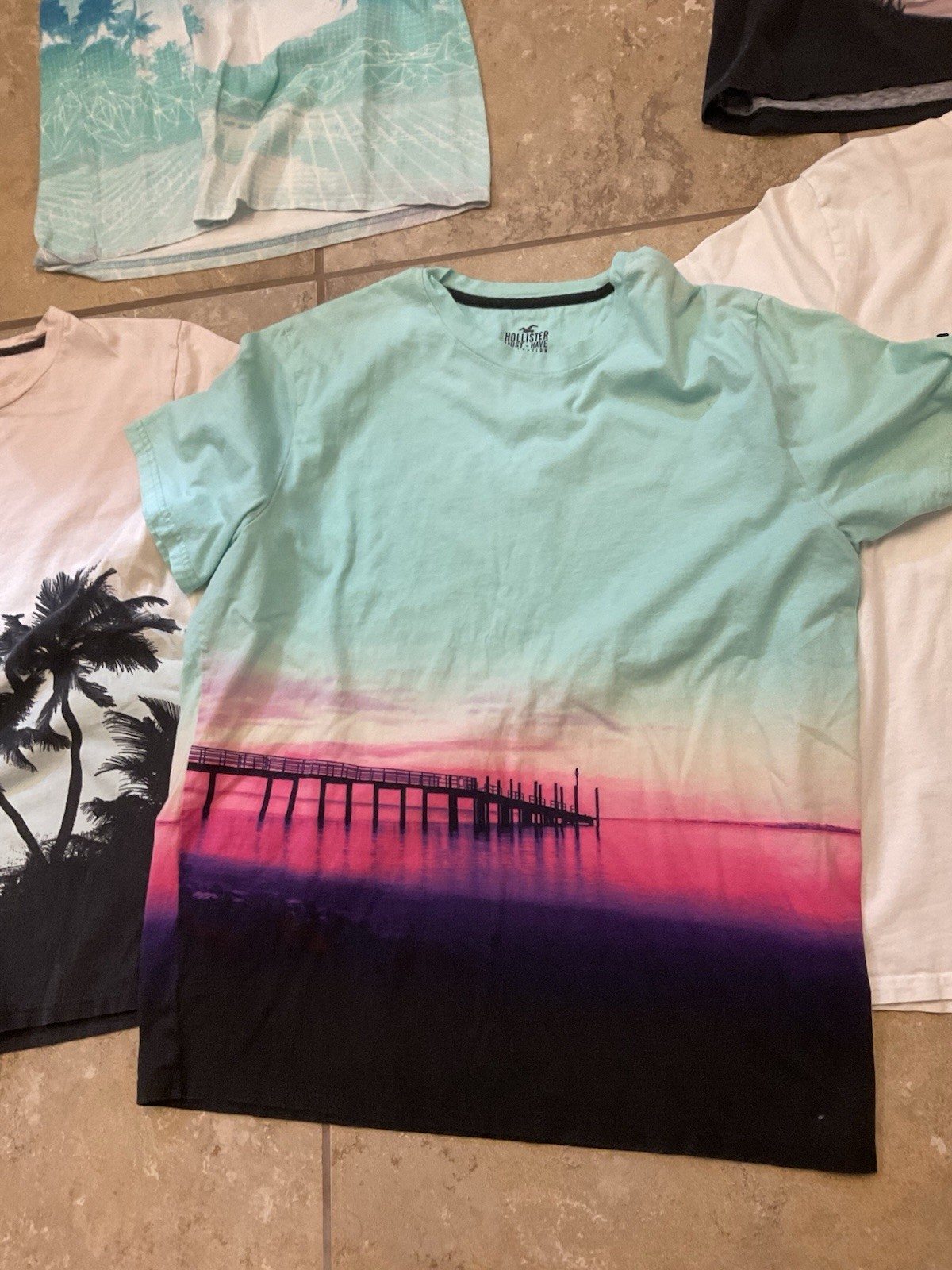 Hollister Must-Have Collection Large Cotton Shirt Lot Of 5 AOP