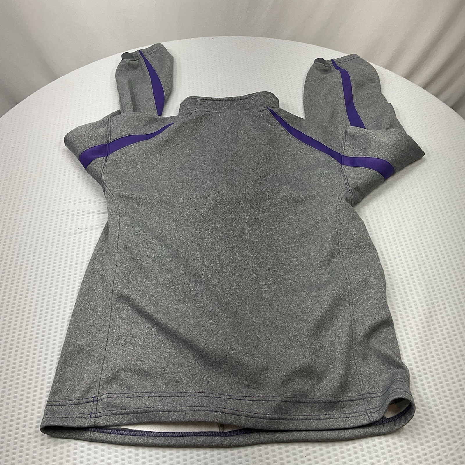 Badger Sport 1/4 Zip Pullover Mens Medium Black Gray Top