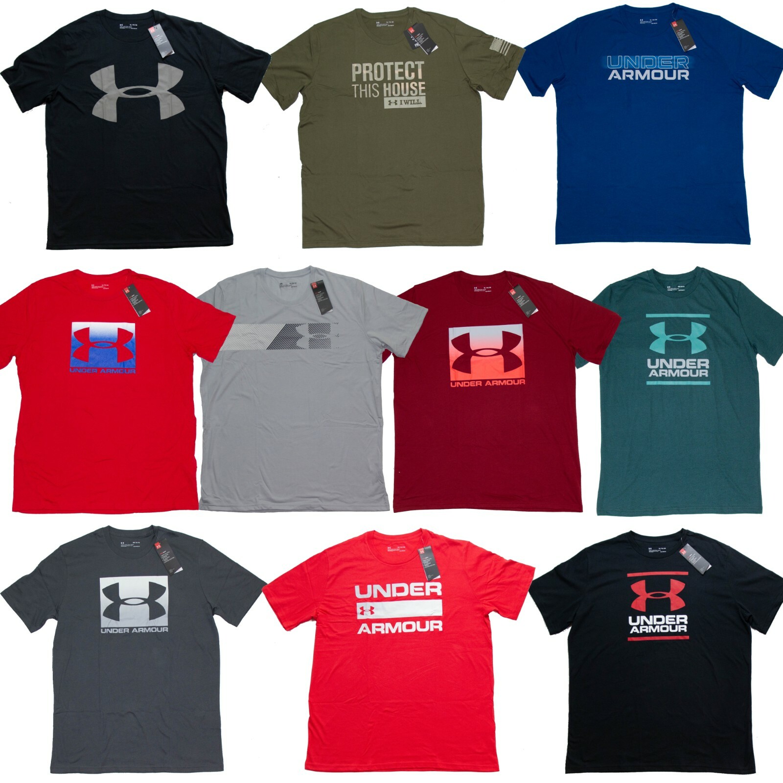 Under Armour Mens T-Shirt Threadborne HeatGear & Graphic – Size M L XL 2XL 3XL