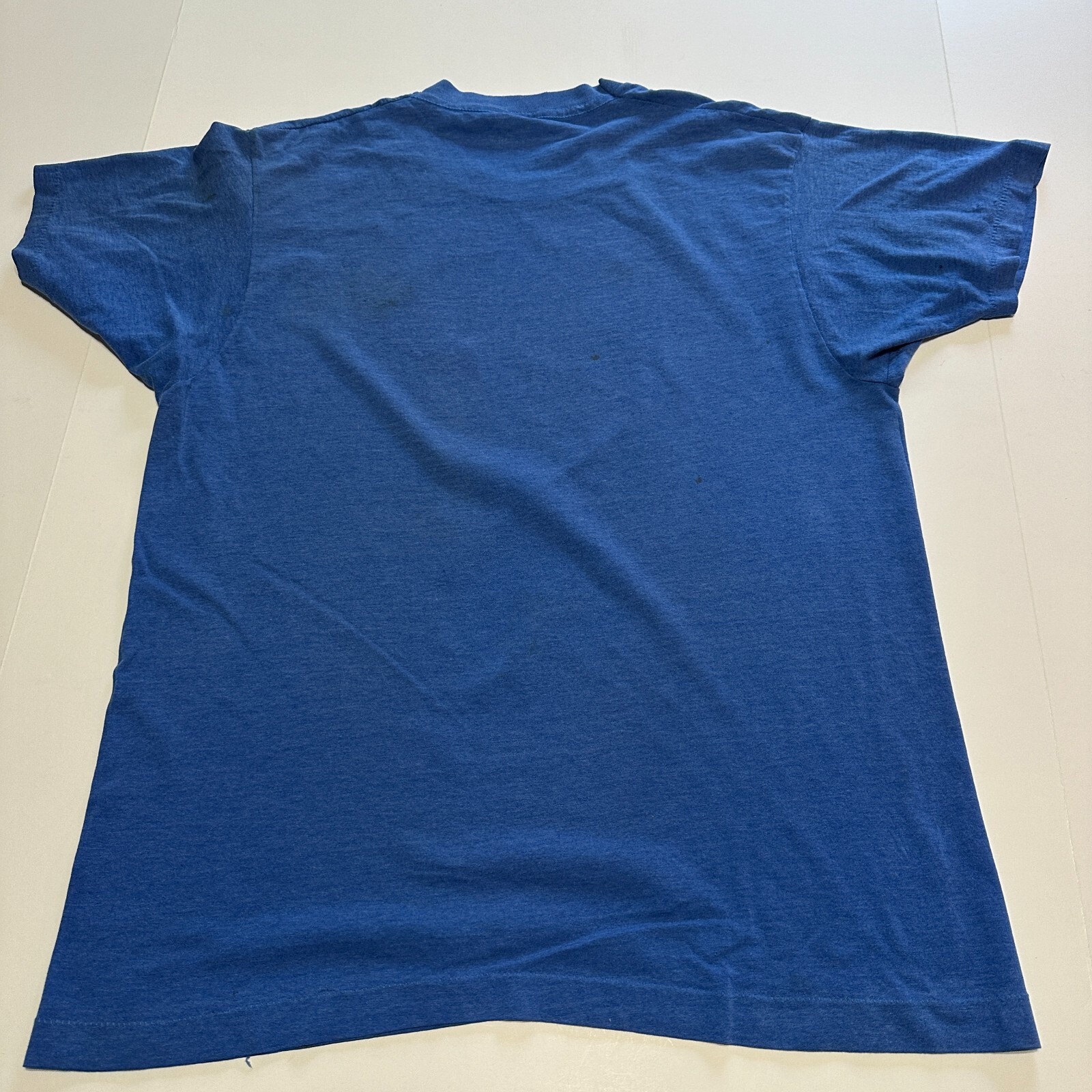 Vintage Single Stitch Alaska Huskies Bobsled Graphic T Shirt Size Large Blue