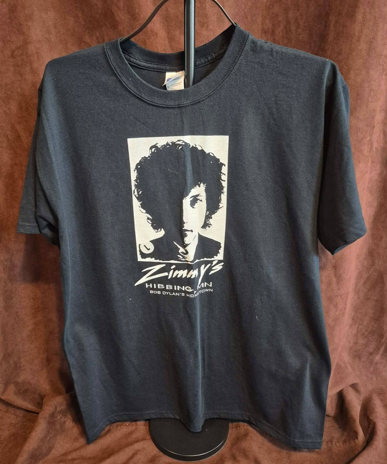 Vintage Bob Dylan Zimmy’s Restaurant Shirt Black Y2K Graphic Tee