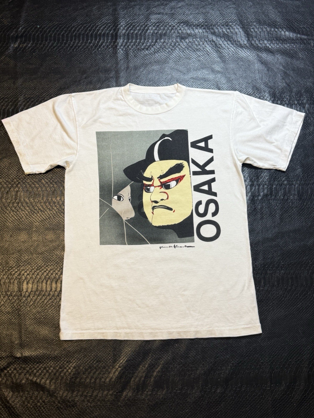 Vintage 90’s Kimura Kosuke Art Osaka Poem A Tale Bunraku Tshirt USED SEE PICS!!!