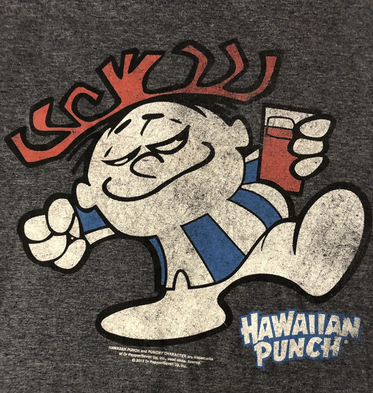 HAWAIIAN PUNCH TIE DYE TEE LUV Retro T Shirt Gray Men’s Size XL