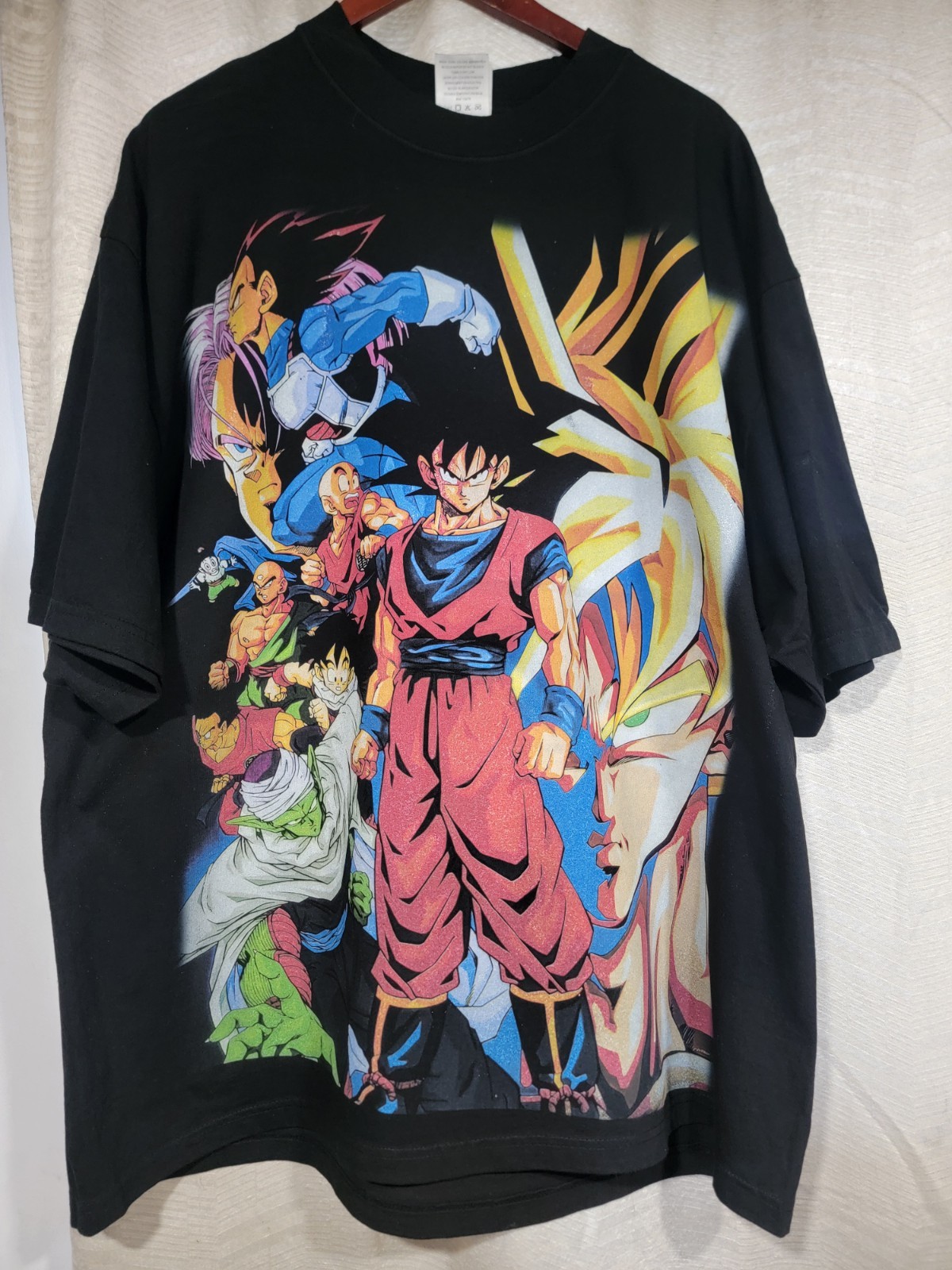 RETRO DRAGON BALL Z ON A SHAKA HEAVYWEIGHT GARMET DYED T SHIRT “MODERN”