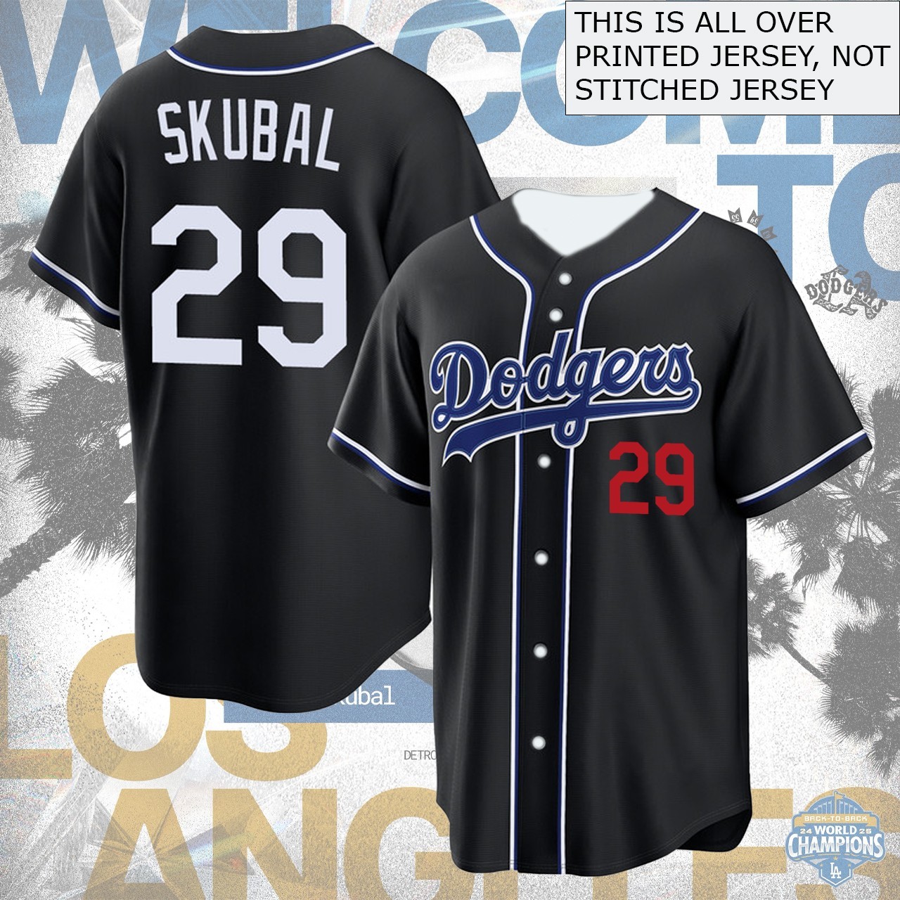 HOT! Welcome Tarik Skubal #29 Los Angeles Players Name & Number Gift For Fans