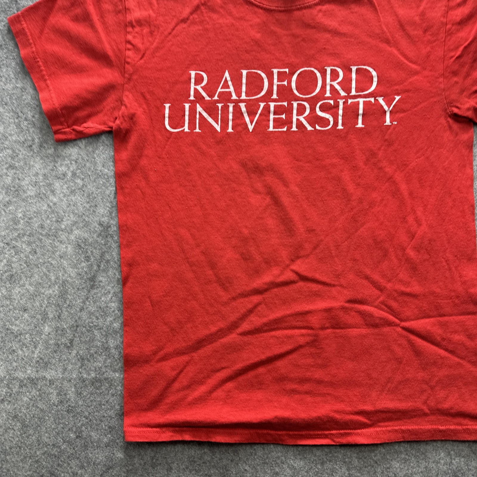 Radford University Shirt Mens Small Red Gildan Heavy Cotton College Tee